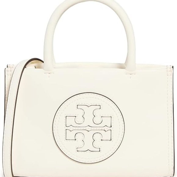 NWT Tory Burch Women's Ella Bio Mini Tote (White) - Picture 1 of 10